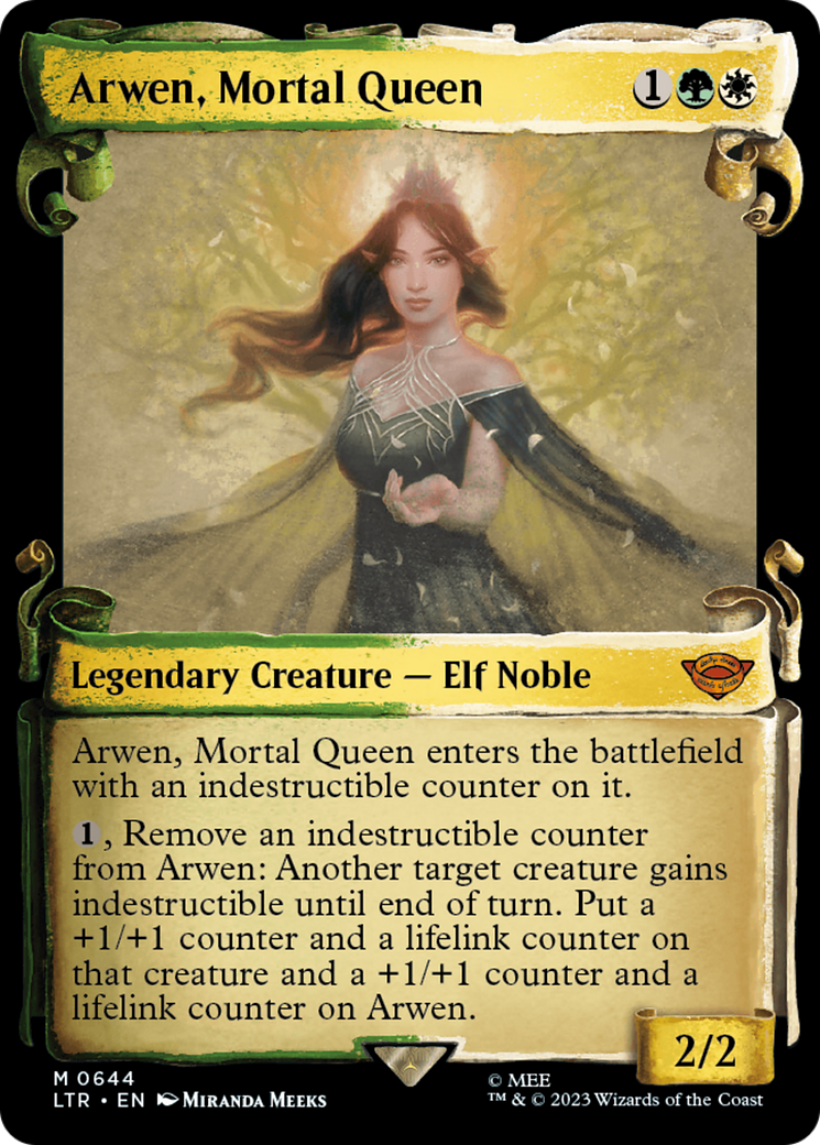 {R} Arwen, Mortal Queen [The Lord of the Rings: Tales of Middle-Earth Showcase Scrolls][LTR 644]