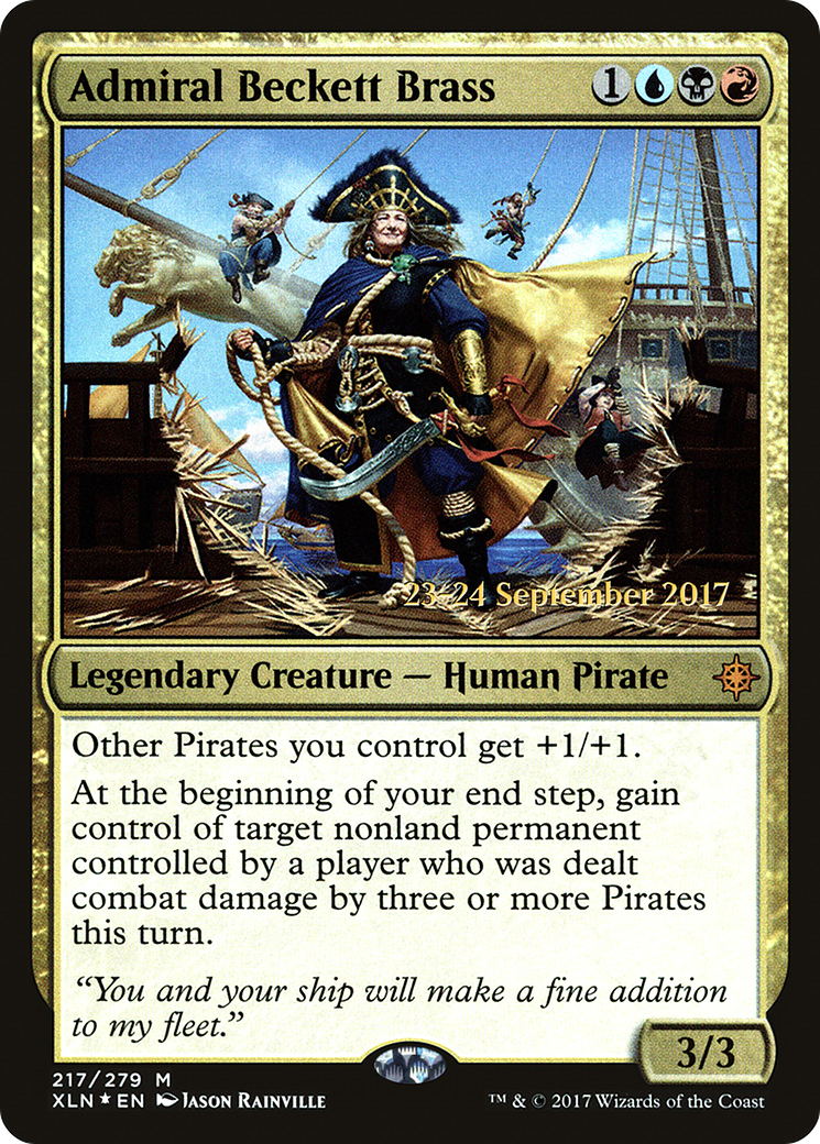 {R} Admiral Beckett Brass [Ixalan Prerelease Promos][PR XLN 217]