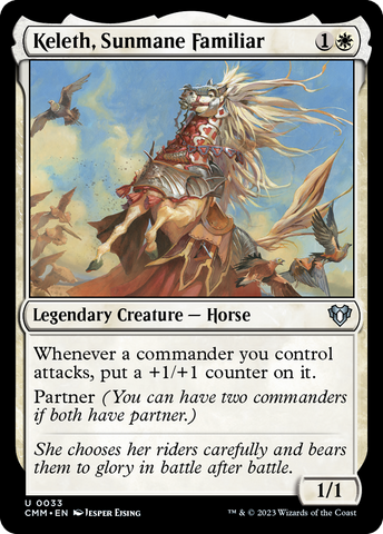 {C} Keleth, Sunmane Familiar [Commander Masters][CMM 033]