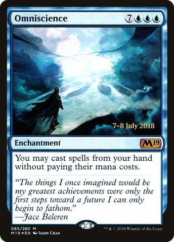 {R} Omniscience [Core Set 2019 Prerelease Promos][PR M19 065]