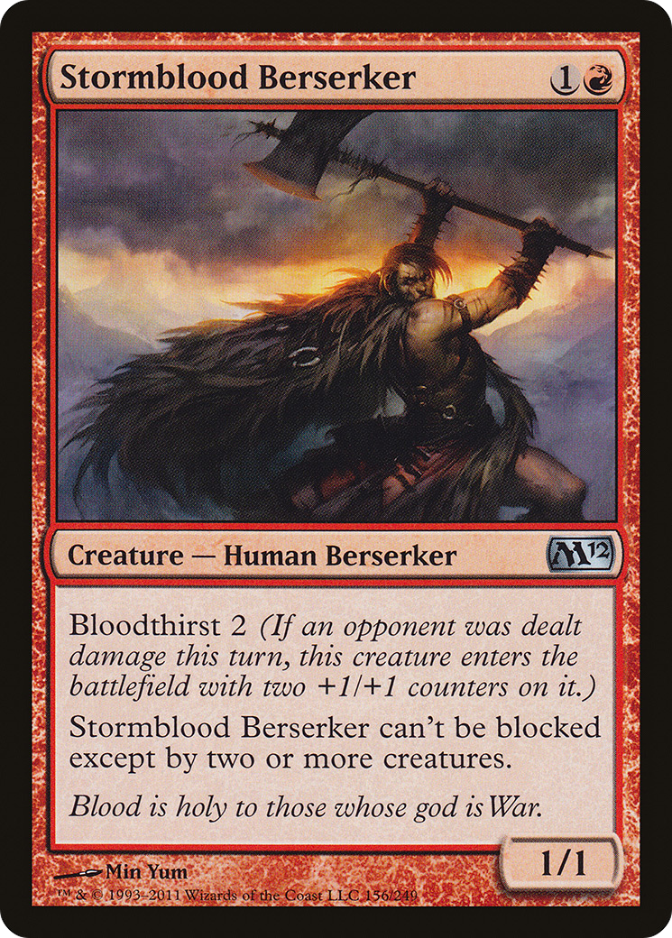 {C} Stormblood Berserker [Magic 2012][M12 156]