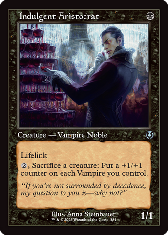 {C} Indulgent Aristocrat (Retro Frame) [Innistrad Remastered][INR 384]