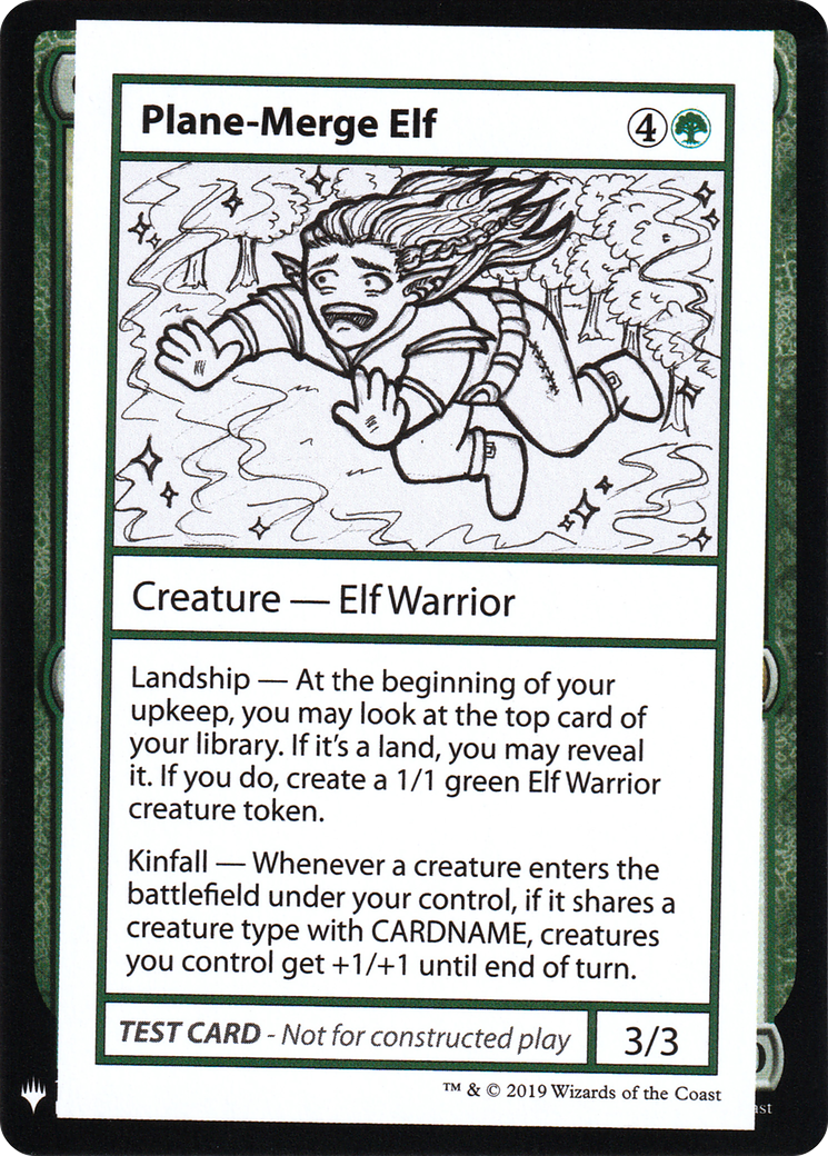 {R} Plane-Merge Elf [Mystery Booster Playtest Cards][CON CMB1 083]