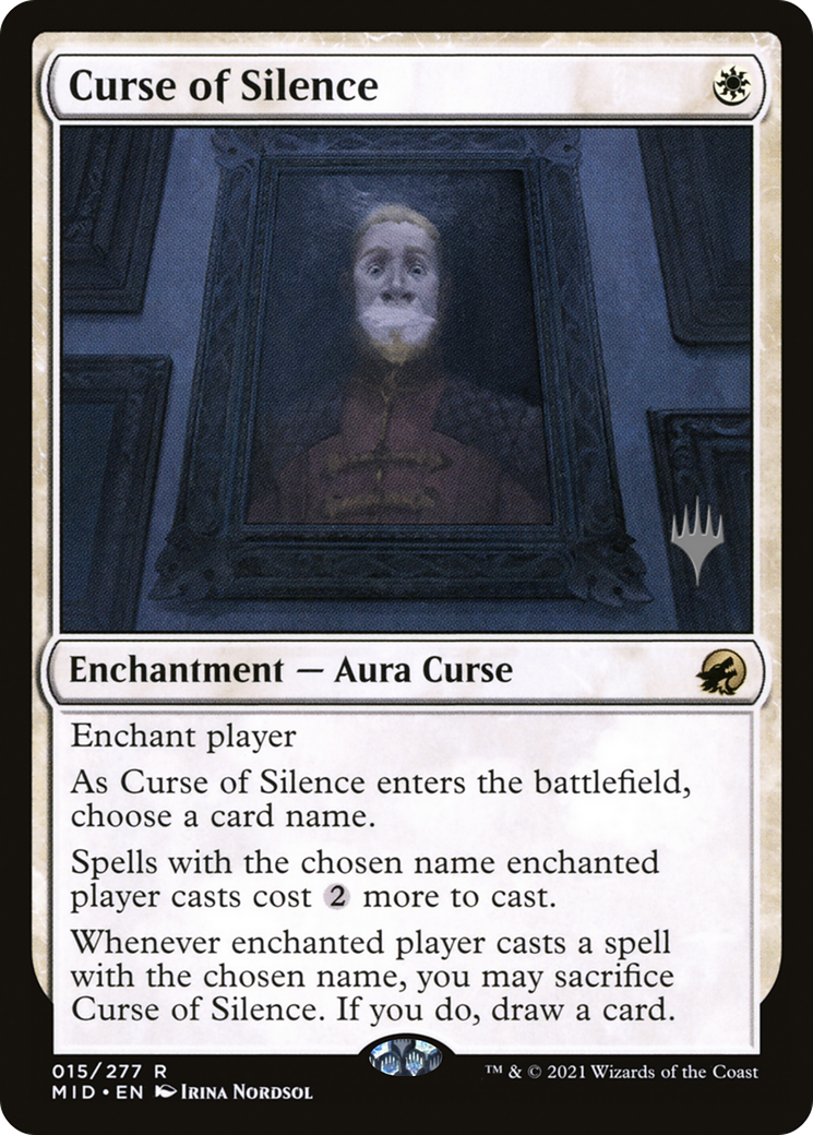 {R} Curse of Silence (Promo Pack) [Innistrad: Midnight Hunt Promo Pack][PP MID 015]