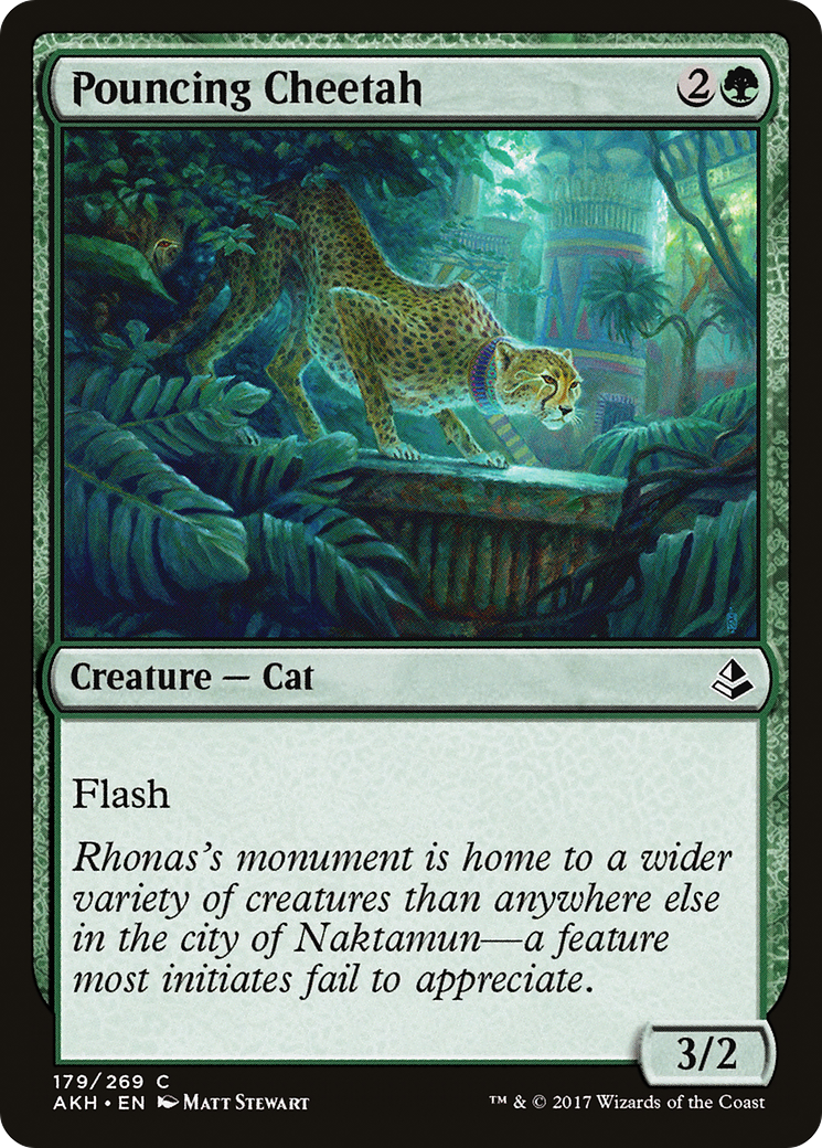 {C} Pouncing Cheetah [Amonkhet][AKH 179]