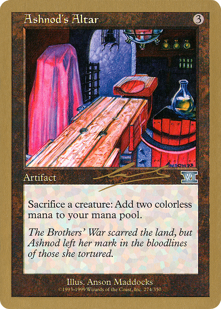{C} Ashnod's Altar (Nicolas Labarre) [World Championship Decks 2000][GB WC00 NL274]