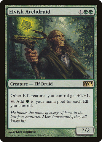 {R} Elvish Archdruid [Magic 2011][M11 171]