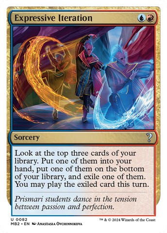 {C} Expressive Iteration (White Border) [Mystery Booster 2][MB2 082]