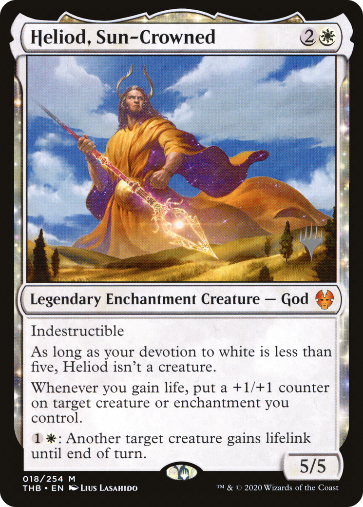 {R} Heliod, Sun-Crowned (Promo Pack) [Theros Beyond Death Promos][PP THB 018]