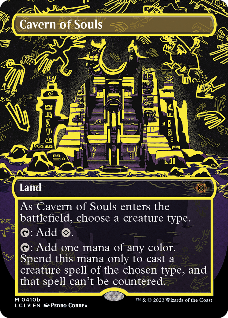 {@R} Cavern of Souls (0410b) (Borderless) [The Lost Caverns of Ixalan][LCI 410B]