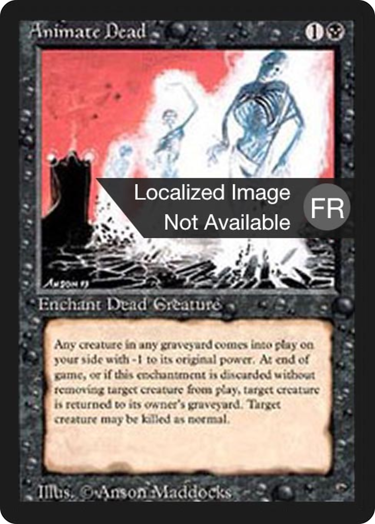 {F} Animate Dead [Foreign Black Border][FBB 3ED 093]