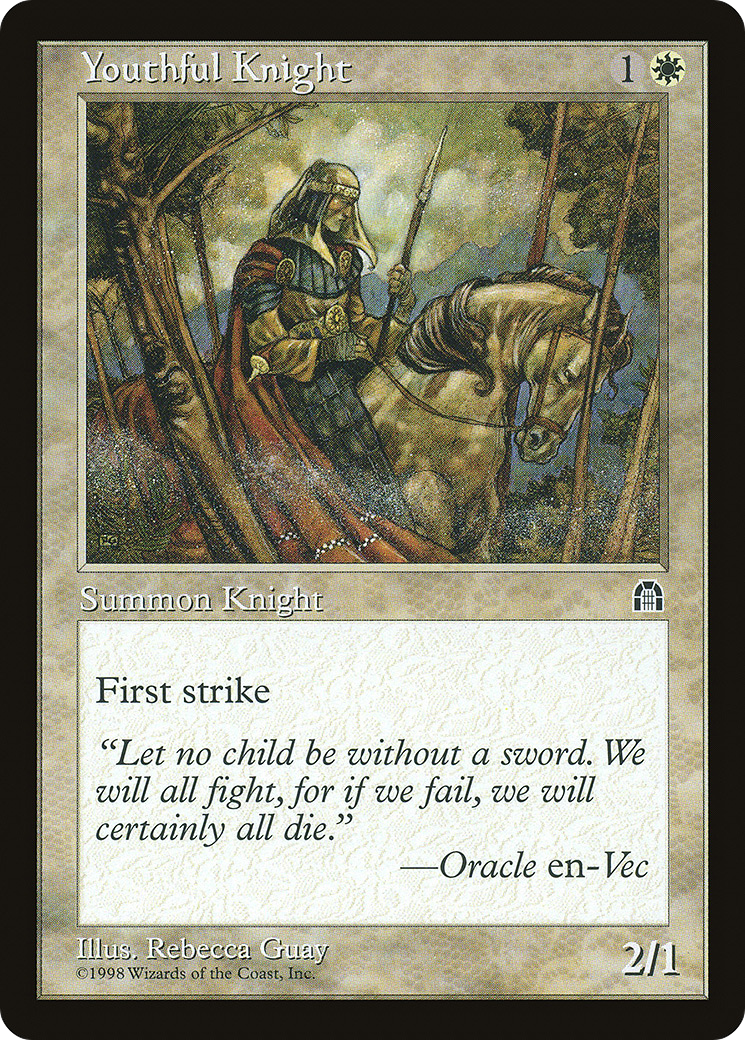{C} Youthful Knight [Stronghold][STH 025]