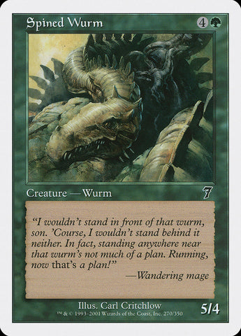 {C} Spined Wurm [Seventh Edition][7ED 270]