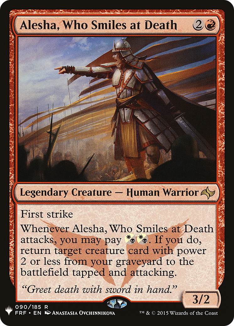 Alesha, Who Smiles at Death [LIST FRF-90]