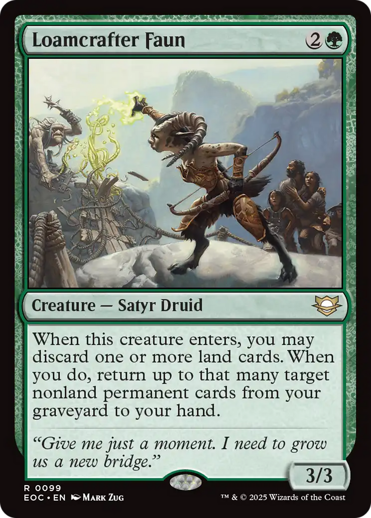 {@@ EOC R} Loamcrafter Faun [Edge of Eternities Commander][EOC 099]
