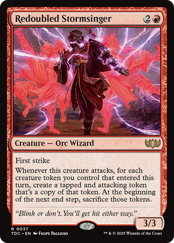 {R} Redoubled Stormsinger [Tarkir: Dragonstorm Commander][TDC 037]