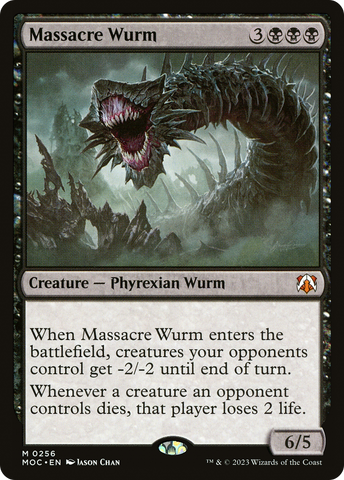 {R} Massacre Wurm [March of the Machine Commander][MOC 256]