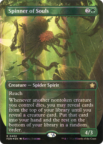 {@R} Spinner of Souls (Borderless) (Mana Foil) [Foundations][FDN 402]
