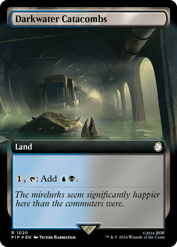 {R} Darkwater Catacombs (Extended Art) (Surge Foil) [Fallout][PIP 1020]