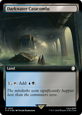 {R} Darkwater Catacombs (Extended Art) (Surge Foil) [Fallout][PIP 1020]