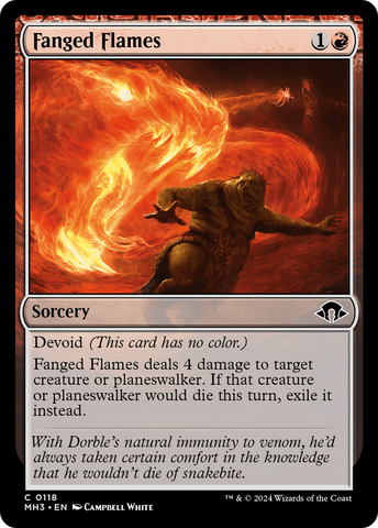 {C} Fanged Flames [Modern Horizons 3][MH3 118]