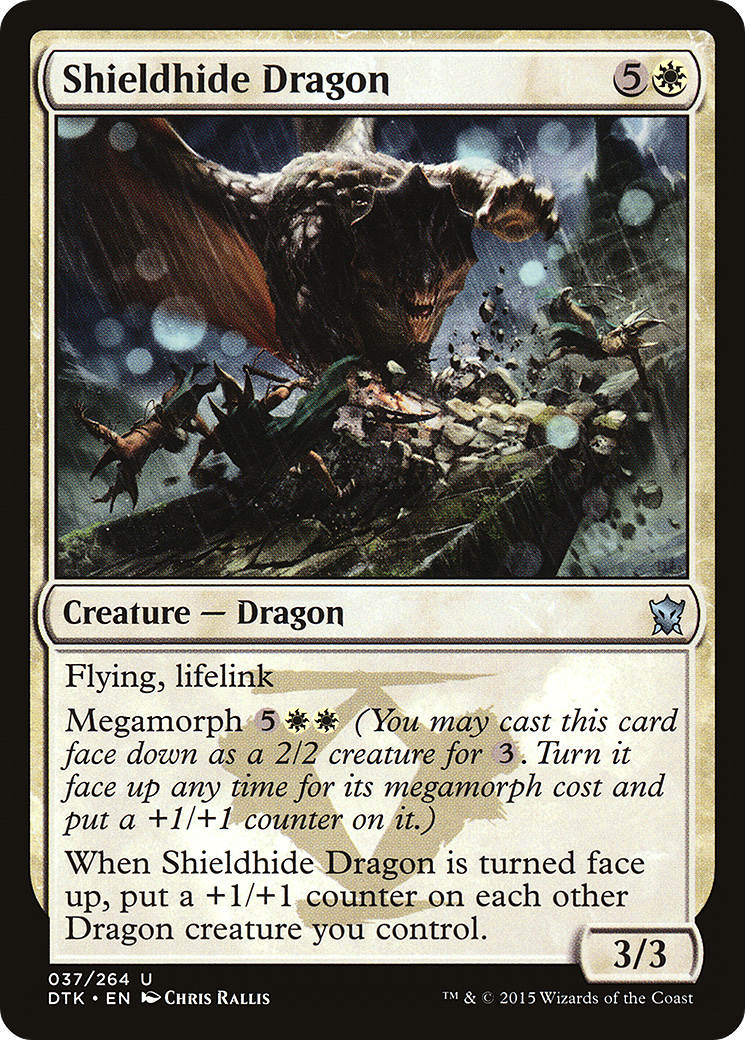 {C} Shieldhide Dragon [Dragons of Tarkir][DTK 037]