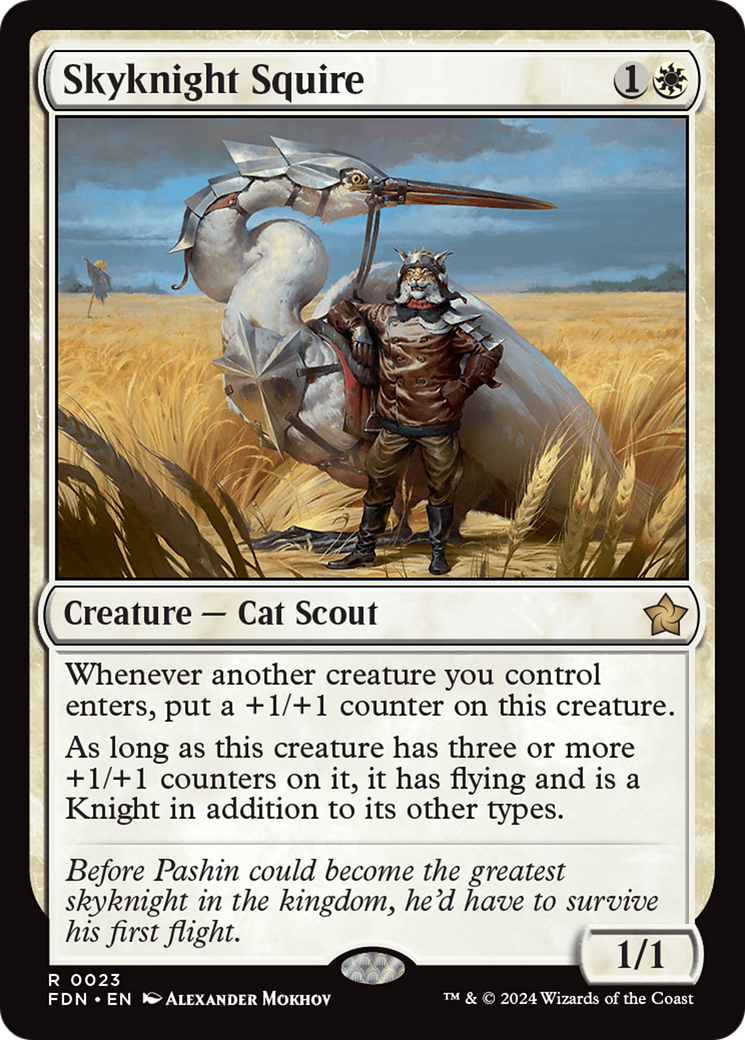 {@R} Skyknight Squire [Foundations][FDN 023]