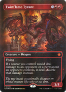 {@R} Twinflame Tyrant (Borderless) (Mana Foil) [Foundations][FDN 395]