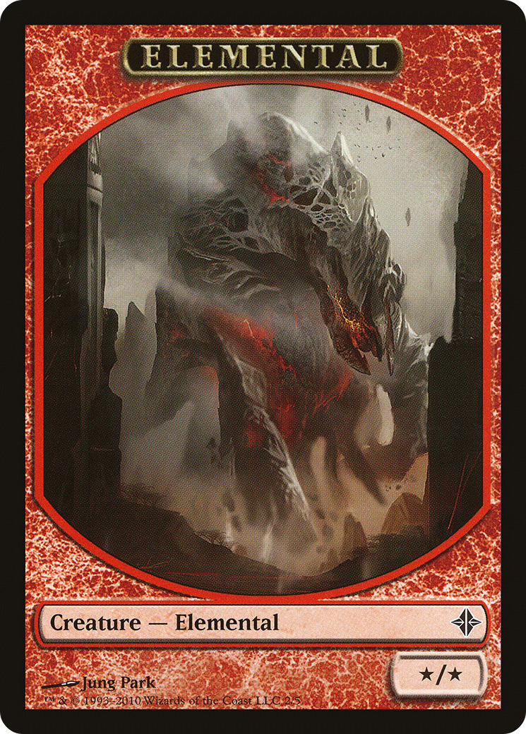 {T} Elemental Token [Rise of the Eldrazi Tokens][TROE 002]