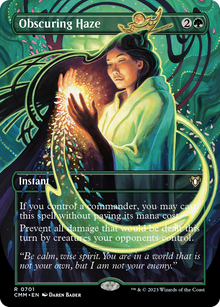 {R} Obscuring Haze (Borderless Alternate Art) [Commander Masters][CMM 701]