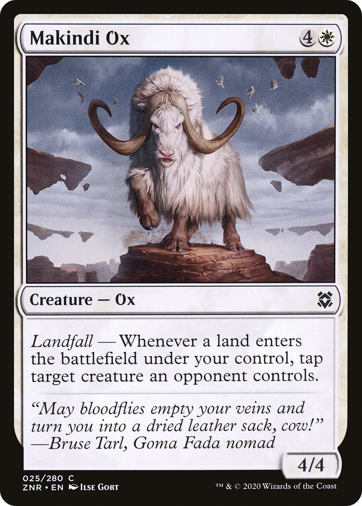 {C} Makindi Ox [Zendikar Rising][ZNR 025]