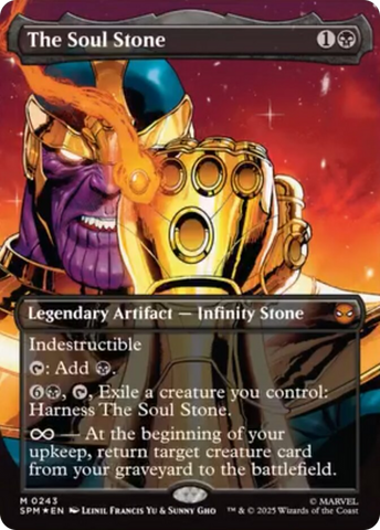 {@@ SPM R} The Soul Stone (Borderless) [Marvel's Spider-Man] [SPM 243]