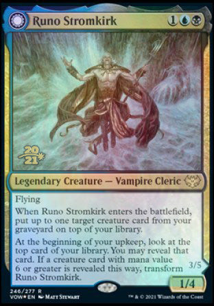 {R} Runo Stromkirk // Krothuss, Lord of the Deep [Innistrad: Crimson Vow Prerelease Promos][PR VOW 246]
