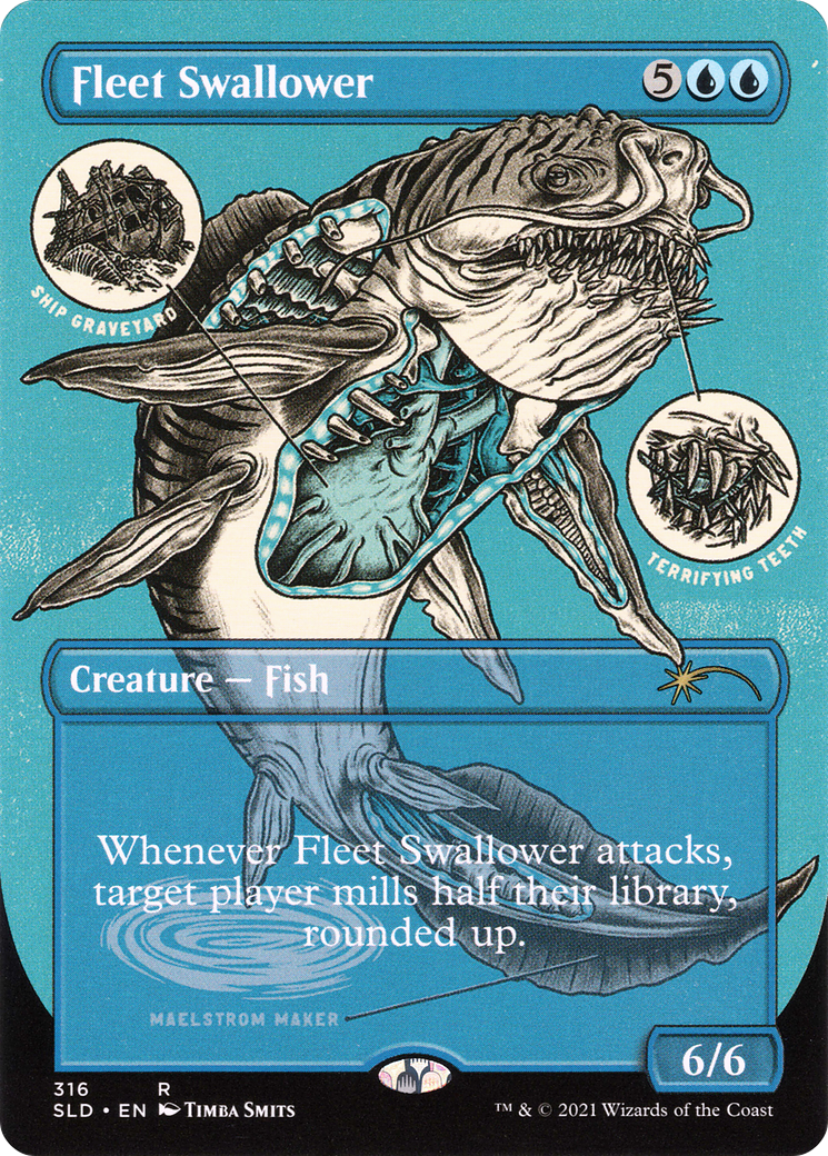 Fleet Swallower [SLD-316]  (Borderless) Etched Foil
