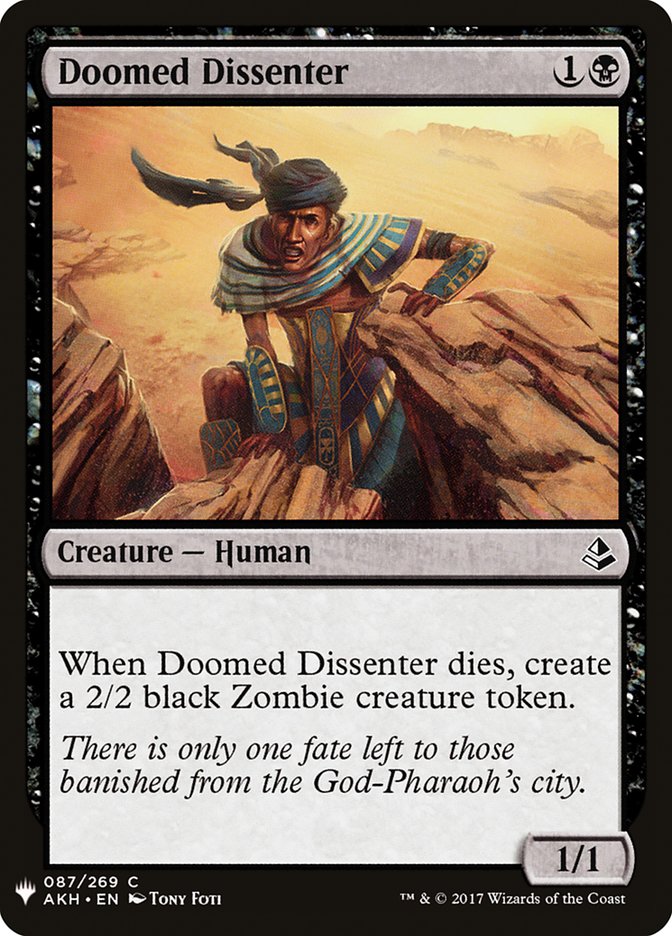 {C} Doomed Dissenter [Mystery Booster][MB1 AKH 087]