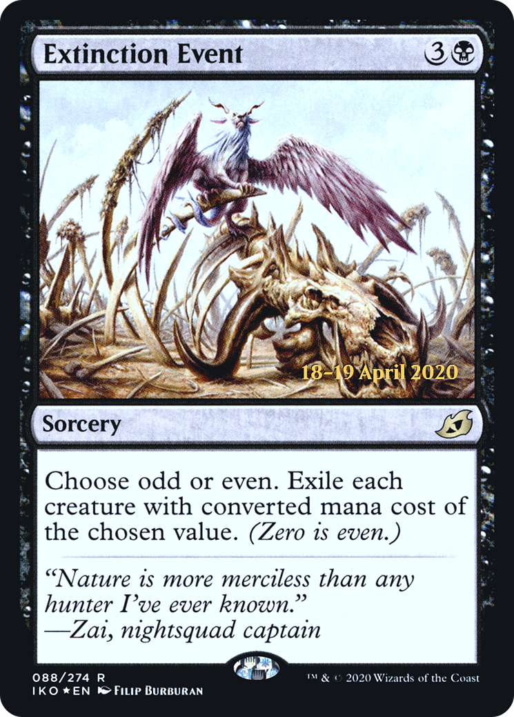 {R} Extinction Event [Ikoria: Lair of Behemoths Prerelease Promos][PR IKO 088]
