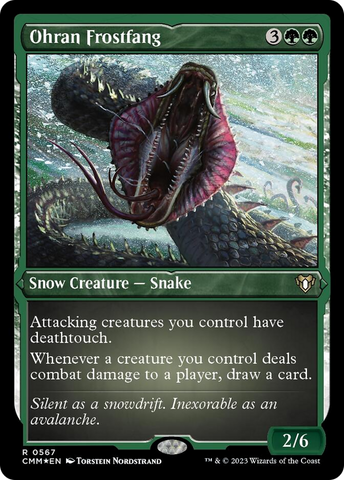 {R} Ohran Frostfang (Foil Etched) [Commander Masters][CMM 567]