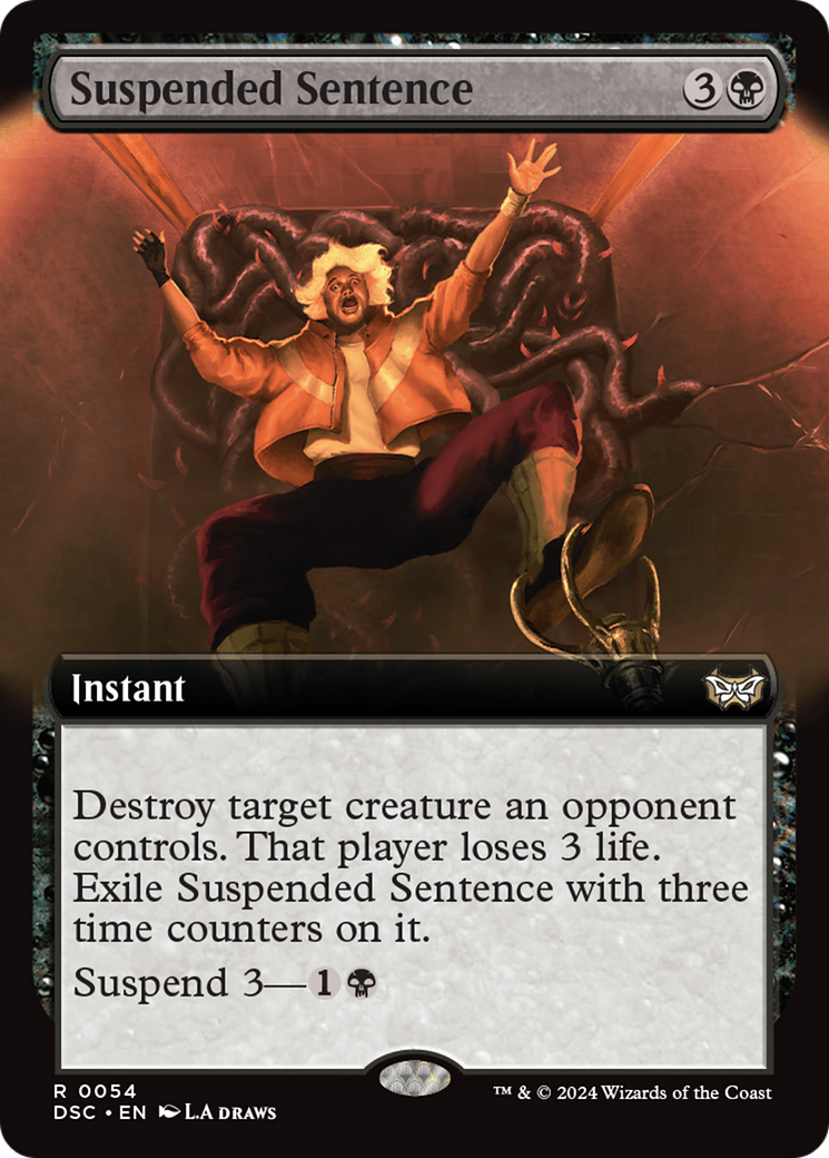 {R} Suspended Sentence (Extended Art) [Duskmourn: House of Horror Commander][DSC 054]