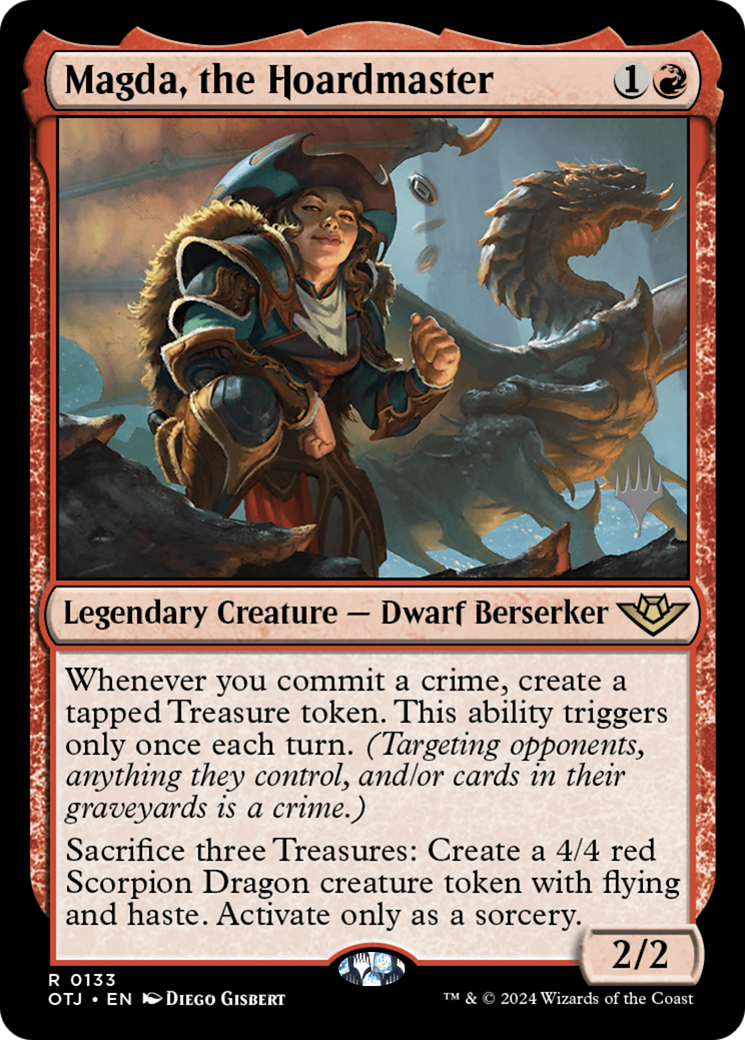 {@R} Magda, the Hoardmaster (Promo Pack) [Outlaws of Thunder Junction Promos][PP OTJ 133]