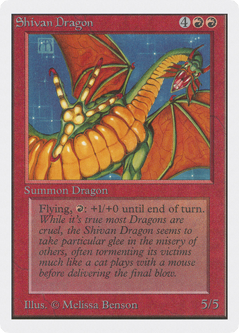 {R} Shivan Dragon [Unlimited Edition][2ED 175]