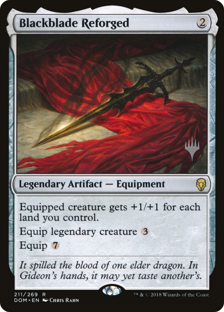{R} Blackblade Reforged (Promo Pack) [Dominaria Promos][PP DOM 211]