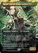 {R} Savra, Queen of the Golgari (Anime Borderless) [Ravnica Remastered][RVR 440]
