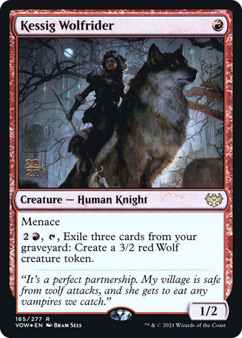 {R} Kessig Wolfrider [Innistrad: Crimson Vow Prerelease Promos][PR VOW 165]