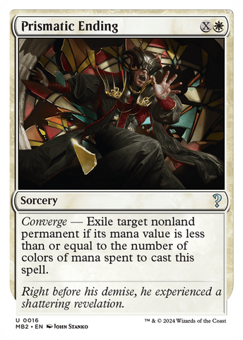 {C} Prismatic Ending (White Border) [Mystery Booster 2][MB2 016]