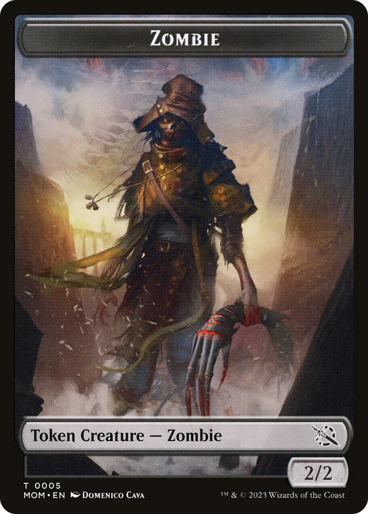 {T} Treasure (21) // Zombie Double-Sided Token [March of the Machine Tokens][TMOM 21//5]