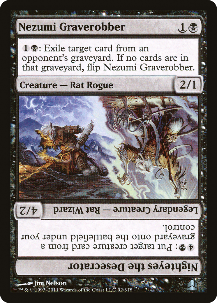 {C} Nezumi Graverobber // Nighteyes the Desecrator [Commander 2011][CMD 092]