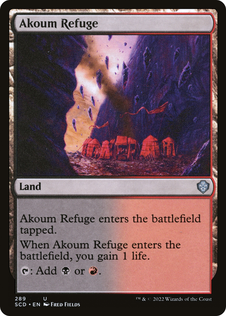 {C} Akoum Refuge [Starter Commander Decks][SCD 289]