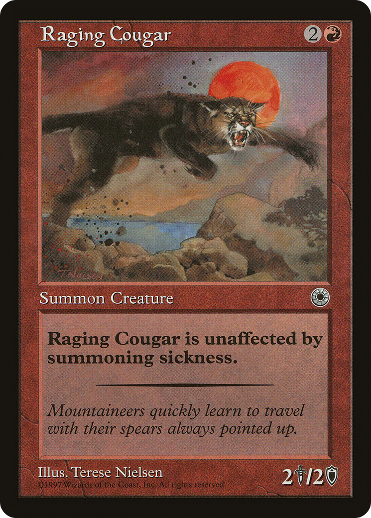 {C} Raging Cougar [Portal][POR 144]