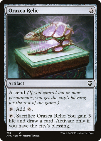 {C} Orazca Relic [Dungeons & Dragons: Adventures in the Forgotten Realms Commander][AFC 213]