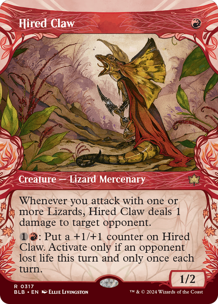 {@R} Hired Claw (Showcase) [Bloomburrow][BLB 317]